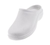 TISHITA Zapatos de Cocina Unisex Zuecos Ortopédicos Zapato de Trabajo Resistente con Diseño Impermeable Y Antideslizante Adecuado para Cocineros Enfermeros Re, Blanco, 39