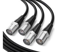 Tisino Cable Ethercon CAT5E blindado CAT6 Ethercon 2 unidades, 3.3 pies, cable Ethernet RJ45 para pantalla LED, cable de red de bloqueo para giras, iluminación de escenario, estudio y eventos al aire