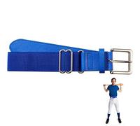 TiSkying Cinturón de béisbol, cinturón de softbol cinturón elástico de uniforme para hombres y mujeres, cinturón de cadera ajustable para adolescentes y adultos, azul