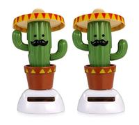 TiSkying Juguete de baile solar, cactus bailarín, animado, animado, decoración de tablero de instrumentos