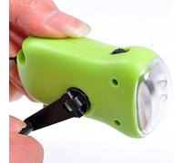TiSkying Linterna de manivela, linterna solar mini linterna dinamo portátil para camping, senderismo, supervivencia