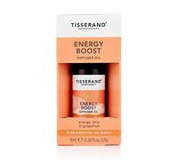 Tisserand Aromatherapy - Energy Boost - Aceite difusor de aromaterapia - Aceite esencial de naranja, lima y pomelo - Aceites esenciales puros 100% naturales - 9 ml