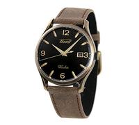 TISSOT Heritage Visodate T1184103605700 Reloj para hombre de 40 mm [importación paralela], negro, correa, negro, Correa