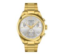 Tissot PR 100 Cronógrafo, plateado, plateado, pulsera