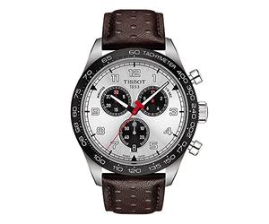 Tissot PRS 516 men's chronograph watch with leather strap T131.617.16.032.00