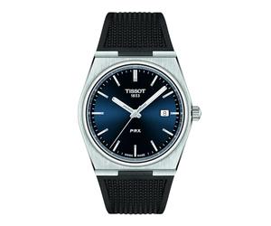 Tissot PRX Men's Watch Silicone Strap T137.410.17.041.00 Steel Blue Background