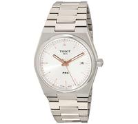 Tissot PRX - Reloj Unisex de Cuarzo con Caja de Acero Inoxidable 316L de 35 mm, Color Gris, Acero Inoxidable, 11 (T1372101103100)