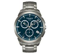 Tissot reloj cronógrafo para hombre de cuarzo con correa en titanio t