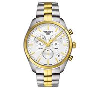 Tissot Reloj de acero inoxidable T101.417.22.031.00 Pr100 con cronógrafo de dos tonos para hombre