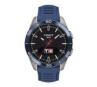 Tissot - Reloj de Cuarzo analógico Unisex con Correa de Silicona T1534204705101, Azul, Moderno, Azul, Moderno