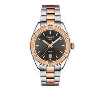 Tissot Reloj de Pulsera para Mujer, clásico, Acero Inoxidable, Oro Rosa, 5N, Gris, T1019102206100, Oro Rosa, 5N, Gris, Deportivo, Elegante