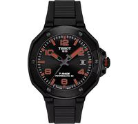 Tissot - Reloj de pulsera Tissot con correa de silicona con correa de silicona y esfera negra [Importado oficial] T1418073705700