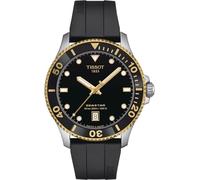 Tissot Seastar 1000 black 40 mm men's watch T120.410.27.051.00 silicone strap