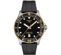 Tissot Seastar 1000 black 40 mm men's watch T120.410.27.051.00 silicone strap