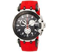 Tissot T-Race T1154172705100 - Reloj Casual de Cuarzo para Hombre, Acero Inoxidable, Color Rojo, Movimiento de Cuarzo, Rosso, Talla única, Movimiento de Cuarzo