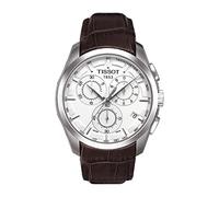 Tissot T0356171603100 - Reloj analógico de caballero de cuarzo con correa de piel marrón