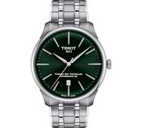 Tissot watch Chemin Des Tourelles Powermatic 80 T139.407.11.091.00 steel green background