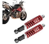 Tissting 1 Par de Amortiguador Trasero para Motocicleta, 250mm 1200 Libras 10mm Agujero Suspensión Amortiguación de Orificio, Amortiguador de Resorte Ajustable para 50cc 125cc Go Karts, Dirt Pit Bike