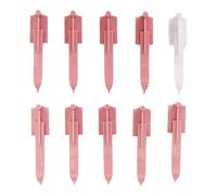 Tissting 10 Agujas Repuesto Máquina Tejer 2.65X0.52 Pulgadas/6.73X1.32 Cm Rosa - Agujas Plástico Resistente Altas Temperaturas Fácil Instalación Reemplazo Ideal para Tejer Adultos Niños