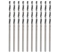 Tissting 10 brocas helicoidales de vástago recto 1.6mm, brocas pequeñas para perforar cuentas de joyería, caja de almacenamiento plástica, acero de alta velocidad