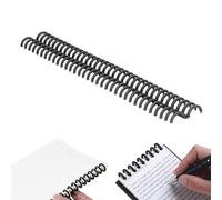 Tissting 10 Uds Negro Bobinas de Encuadernación 15mm 34 Agujeros Lomos de Encuadernación de Polipropileno Tiras de Encuadernación Kit de Bobinas de Papelería Resistentes al Desgaste