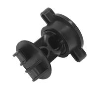 Tissting 100Pcs Aisladores de Pastor Electrico, ABS Tipo de Perno Aislador Granja Cerca Eléctrica Aisladores de Postes de Madera para 9.5mm/0.37in Diámetro Media Varilla (55x48mm/2.17x1.89in)(Negro)