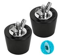 Tissting 2 Enchufes Invierno Piscina 32mm Acero Inoxidable Tapón Expansión | Tapón Goma para Skimmers Retornos Tuberías Protección Congelación