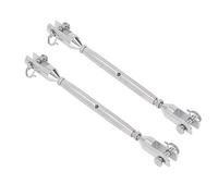 Tissting 2 Pcs Tensor Cuerda M5 Acero Inoxidable Tensor de Cable para Veleros Tensores de Alambre Pequeños para Toldos Veleros y Sombrillas