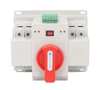 Tissting 2P Mini Dual Power Transfer Switch - Interruptor de transferencia automática y manual para hogar, hospital, edificio, banco, química, metalurgia (63A)
