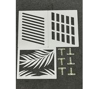 Tissting 3 Tableros De Fondos Fotográficos con Efectos De Luz Y Sombra - 3 Piezas para Fotografía De Productos Pequeños Y Alimentos, 48x38cm/18.9x15in, Incluye Soportes (Estilo 2)