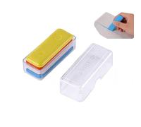 Tissting 4 Pcs Tiza de Sastre Rectangular 2,17X0,79 Pulgadas Marcador Tela de Sastre Tiza Profesional para Modistas, Tiza de Tela para Costura DIY