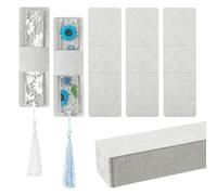 Tissting 50 Uds. Fundas Marcapáginas Kraft 5,9X1,8 Pulgadas Soporte para Marcapáginas DIY, Tarjetas de Exhibición en Blanco Marcapáginas Molde para Exhibición para Joyería de Ganchillo(Blanco)