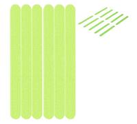 Tissting 6 Pcs Cinta Fluorescente Adhesiva, 20 x 2 cm Pegatina de Cinta Luminosa Glow in The Dark Tape Autoadhesiva Fluorescente Marcadores de Salida de Seguridad para Escaleras Paredes Escalones