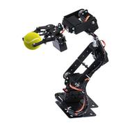 Tissting 6DOF Kit de Garra de Abrazadera de Brazo mecánico Robot, Partes de Robot Industrial 6 Axis Manipulator con 6 servomotores para la Universidad enseñando proyectos de