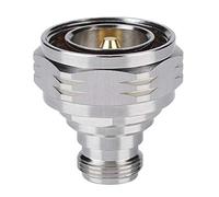 Tissting Adaptador RF 7/16 DIN Macho a N Hembra Conector Recto, Enchufe L29 RG8 RG213 Cable Adaptador Cuerpo Latón para Equipos Comunicaciones Aplicaciones RF