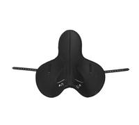 Tissting Almohadilla para Silla de Montar Microfibra Negra Antideslizante - Colchoneta Protectora Absorbe Impactos para Equitación, Doma y Salto, Confortable y Ergonómica