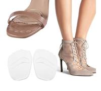 Tissting Almohadillas de silicona para tacones altos, Plantillas elásticas con gel antideslizante para alivio del dolor, 1 par, Material suave para mujer para eventos especiales y noches de fiesta