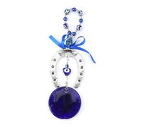 Tissting Amuleto Ojo Turco, Elegante Colgante Protector contra Mal de Ojo en Vidrio Azul, Decoración para Hogar, Regalo con Simbolismo Musulmán