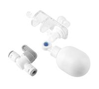 Tissting Automático de Rellenado de Agua para Acuarios, Válvula de Flotador Ajustable con Junta Tórica Compatible con Tubos de 16/12mm, Rango de Nivel 0,5-15cm