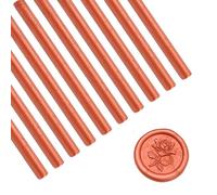 Tissting Barra Cera Lacre 10 Piezas, 10 cm/3.94 in - Barritas Lacre para Sellos, Pistola Pegamento, Ideal para Invitaciones Bodas, Sobres, Tarjetas, Manualidades, 5 Colores Disponibles
