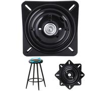 Tissting Base Giratoria para Sillas, Plataforma Metálica Giratoria de 180 Grados con Rodamientos de Precisión y Movimiento Suave para Sillas de Oficina y Taburetes de Bar