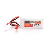 Tissting Batería Recargable Li-Polymer 7.4V 850mAh 25C con Conector JST, Batería Lipo de Alta Capacidad para Coches RC Barcos Helicóptero Dron