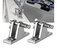 Tissting Bisagra Cubierta Barco, Bisagra Acero Inoxidable Liberación Rápida Montaje Superior 2 Piezas Hardware Marino para Yate Embarcaciones Navegación