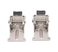 Tissting Bisagras Plegables Autoblocante, 2Pcs, Aleación de Zinc, 180 Grados - Soportes Plegables para Patas de Mesa, Gabinete, Armario, Puerta, Instalación Fácil, Amplia Aplicación