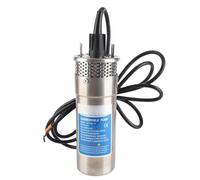 Tissting Bomba Solar Sumergible 24V 5A Acero Inoxidable para Pozo - Bomba de Agua con Múltiples Fuentes de Energía 12LPM 70m Altura para Estanque Riego Remoto