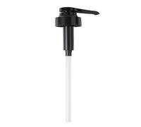 Tissting Bombona Dosificador de Salsa de Ostra, Cabezal de Bomba para Controle Preciso de Flujo con Tobera de Presión, Material ABS Resistente para Suministros de Cocina, para Ader (Negra)