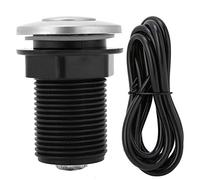 Tissting Botón De Interruptor De Aire para Triturador De Basura con Manguera De Aire Botón De Autobloqueo AutomáTico Kit De Manguera De Aire Neumática para Orificio De Montaje De 32 Mm