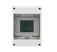Tissting Caja de Distribución de Montaje en Superficie, 1 Fila, 5 Módulos, 93 x 120 x 160 mm, IP65, Resistente al Agua, Caja de Fusibles para Electricidad, Comunicaciones