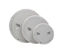 Tissting Cubierta De Escotilla Redonda ABS para Inspección En Cubierta - Impermeable Resistente A La Corrosión para Acceso A Motor Y Almacenamiento En Barcos (6 Pulgadas)