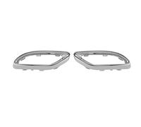 Tissting Cubierta de Punta de Escape Cromado Brillante, ABS Resistente a Impactos con protección UV para Mercedes- Clase A B C E GLC CLS, diseño aerodinámico y Acabado Duradero